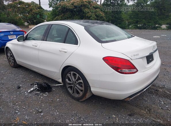 55SWF4JB0HU212134 2017 MERCEDES-BENZ C-CLASS White Rear left