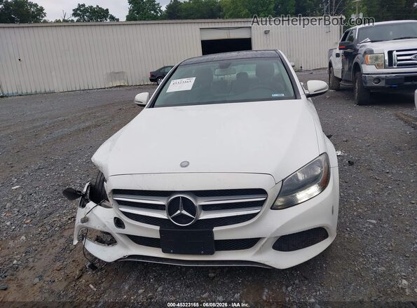 55SWF4JB0HU212134 2017 MERCEDES-BENZ C-CLASS White Instrument cluster view