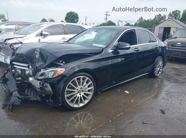 55SWF4JB0JU262411 2018 MERCEDES-BENZ C-CLASS Black Vista tres cuartos delantera izquierda