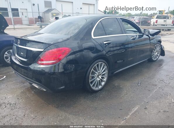 55SWF4JB0JU262411 2018 MERCEDES-BENZ C-CLASS Black Trasero derecho