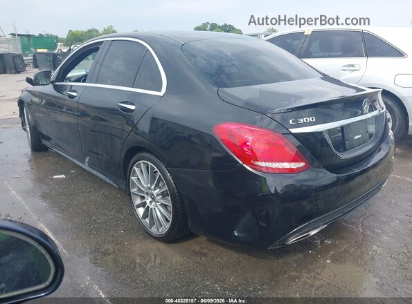 55SWF4JB0JU262411 2018 MERCEDES-BENZ C-CLASS Black Trasero izquierdo