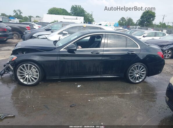 55SWF4JB0JU262411 2018 MERCEDES-BENZ C-CLASS Black Vista interior trasera