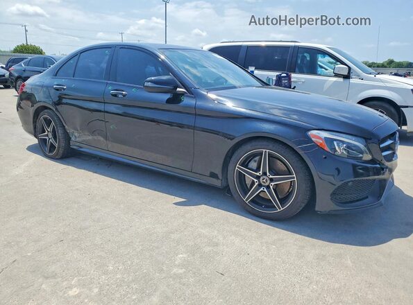 55SWF4JB0JU280830 2018 MERCEDES-BENZ C Black Передня права чверть