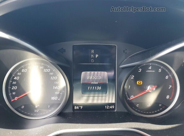 55SWF4JB0JU280830 2018 MERCEDES-BENZ C Black Вид щитка приладів