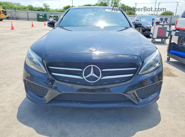 55SWF4JB0JU280830 2018 MERCEDES-BENZ C Black Вид спереду