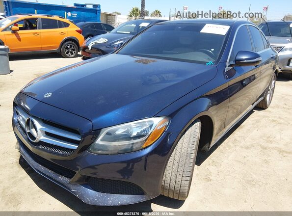 55SWF4JB0JU282254 2018 MERCEDES-BENZ C-CLASS Blue Vista tres cuartos delantera izquierda