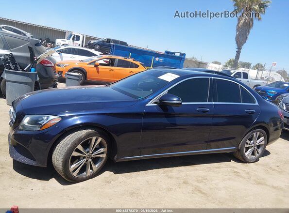 55SWF4JB0JU282254 2018 MERCEDES-BENZ C-CLASS Blue Vista interior de 360 grados
