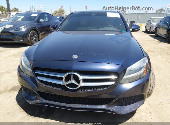 55SWF4JB0JU282254 2018 MERCEDES-BENZ C-CLASS Blue Vista del cuadro de instrumentos