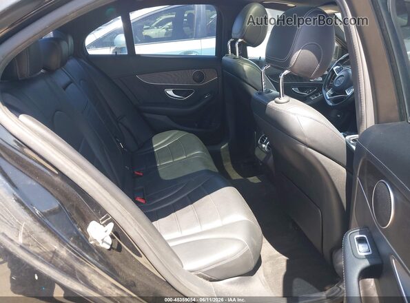 55SWF4JB1GU121873 2016 MERCEDES-BENZ C-CLASS Black Widok naklejki z numerem VIN