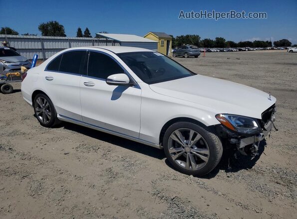 55SWF4JB1GU133747 2016 MERCEDES-BENZ C White წინა მარჯვენა