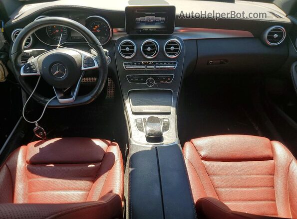 55SWF4JB1GU161516 2016 MERCEDES-BENZ C Белый Вид панели приборов