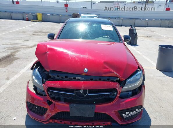 55SWF4JB1GU163623 2016 MERCEDES-BENZ C-CLASS Красный Вид щитка приборов