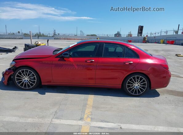 55SWF4JB1GU163623 2016 MERCEDES-BENZ C-CLASS Красный Панорамный вид салона 360°