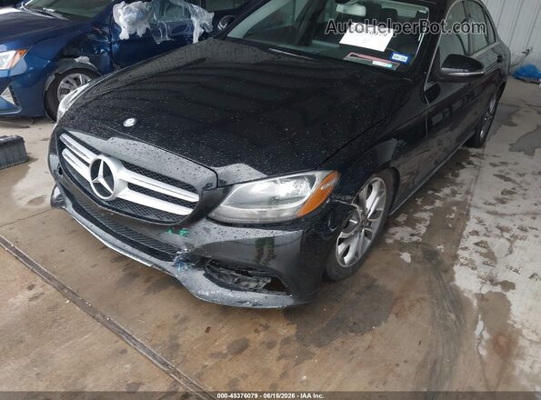 55SWF4JB1HU218296 2017 MERCEDES-BENZ C-CLASS Черный Вид спереди