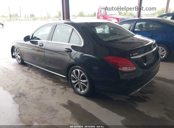 55SWF4JB1HU218296 2017 MERCEDES-BENZ C-CLASS Черный Задняя левая четверть