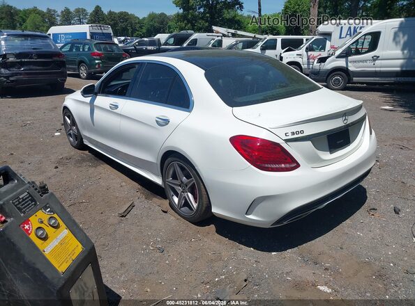 55SWF4JB1JU253796 2018 MERCEDES-BENZ C-CLASS White Задня ліва чверть