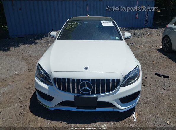 55SWF4JB1JU253796 2018 MERCEDES-BENZ C-CLASS White Вид спереду