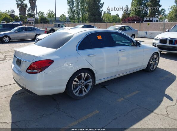 55SWF4JB1JU262028 2018 MERCEDES-BENZ C-CLASS White Tył prawy