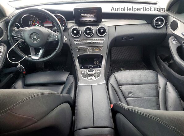 55SWF4JB1JU264295 2018 MERCEDES-BENZ C White Vista del salpicadero