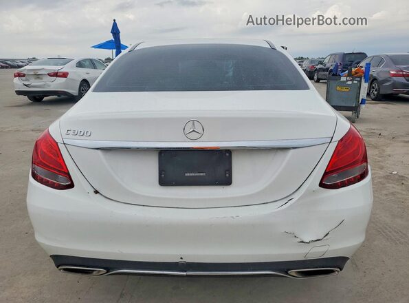 55SWF4JB1JU264295 2018 MERCEDES-BENZ C White Vista trasera