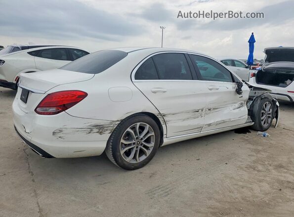 55SWF4JB1JU264295 2018 MERCEDES-BENZ C White Trasero derecho