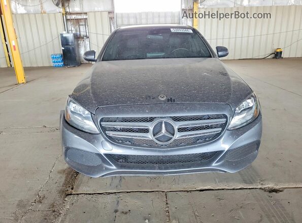 55SWF4JB1JU282148 2018 MERCEDES-BENZ C Gray Widok z przodu