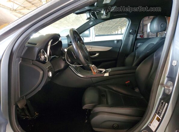 55SWF4JB1JU282148 2018 MERCEDES-BENZ C Gray Widok wnętrza z przodu