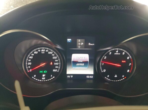 55SWF4JB1JU282148 2018 MERCEDES-BENZ C Gray Widok zestawu wskaźników