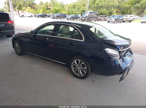 55SWF4JB2GU099396 2016 MERCEDES-BENZ C-CLASS Синий Задняя левая четверть