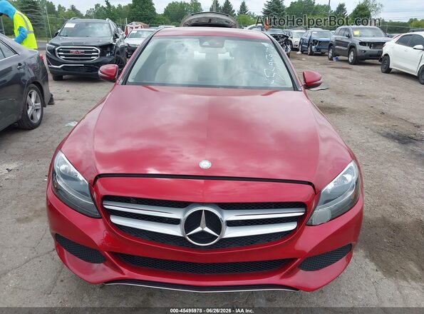 55SWF4JB2GU133885 2016 MERCEDES-BENZ C-CLASS Красный Вид панели приборов