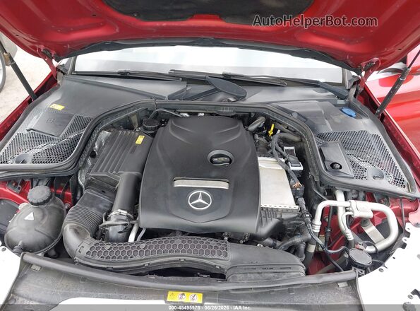 55SWF4JB2GU133885 2016 MERCEDES-BENZ C-CLASS Красный Вид сзади