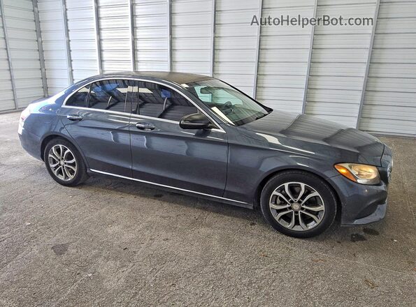 55SWF4JB2GU159130 2016 MERCEDES-BENZ C Серый Передняя правая четверть