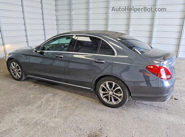 55SWF4JB2GU159130 2016 MERCEDES-BENZ C Серый Задняя левая четверть