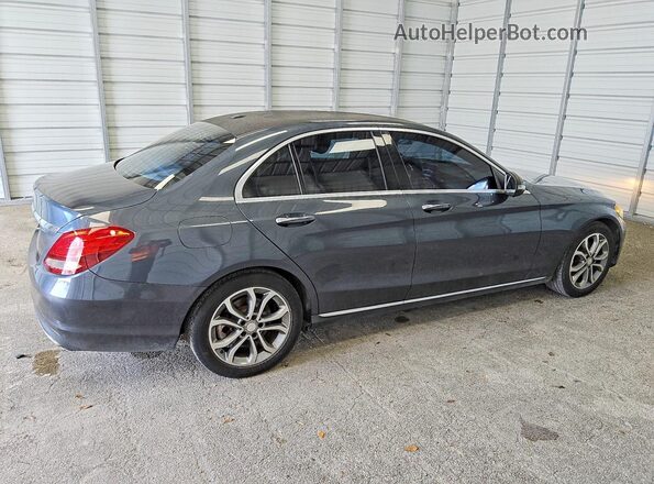 55SWF4JB2GU159130 2016 MERCEDES-BENZ C Серый Задняя правая четверть