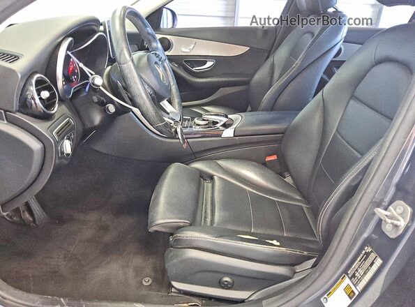 55SWF4JB2GU159130 2016 MERCEDES-BENZ C Серый Вид салона спереди