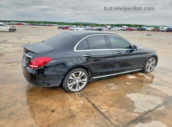 55SWF4JB2GU166238 2016 MERCEDES-BENZ C Black Задня права чверть