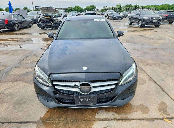 55SWF4JB2GU166238 2016 MERCEDES-BENZ C Black Вид спереду