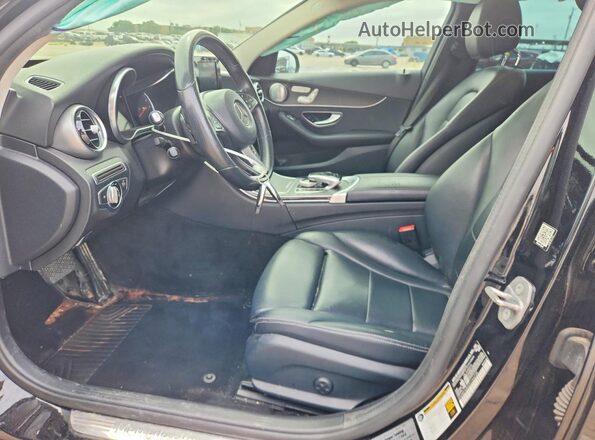 55SWF4JB2GU166238 2016 MERCEDES-BENZ C Black Вид салону спереду
