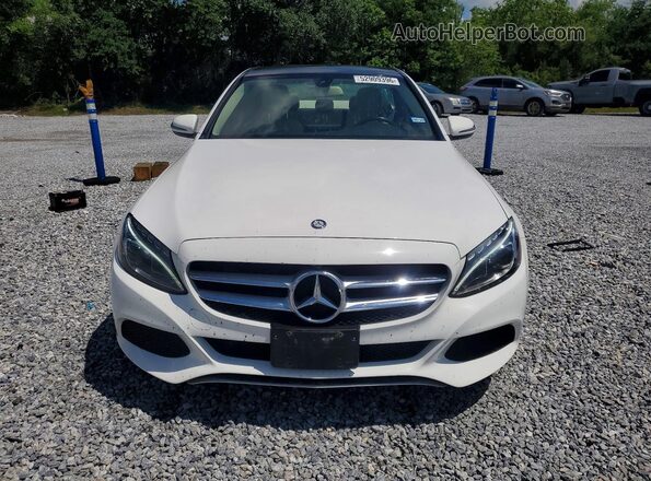 55SWF4JB2GU178633 2016 MERCEDES-BENZ C White Вид спереду