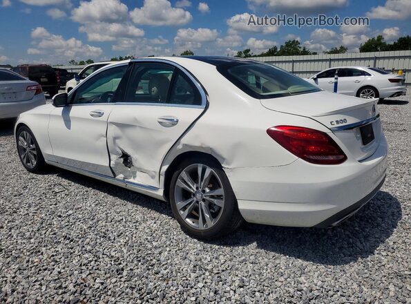 55SWF4JB2GU178633 2016 MERCEDES-BENZ C White Задня ліва чверть
