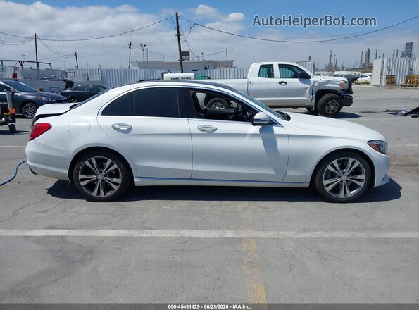 55SWF4JB2HU189925 2017 MERCEDES-BENZ C-CLASS White უკანა სალონის ხედი