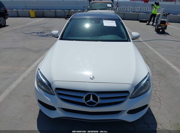 55SWF4JB2HU189925 2017 MERCEDES-BENZ C-CLASS White ხელსაწყოთა პანელის ხედი