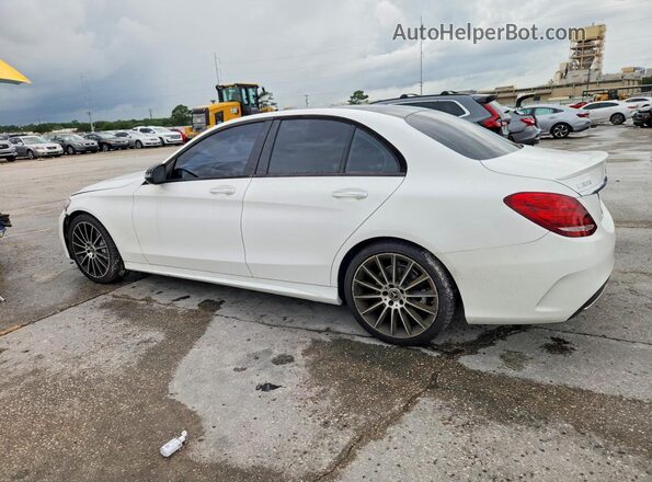 55SWF4JB2HU216346 2017 MERCEDES-BENZ C White Հետևի ձախ