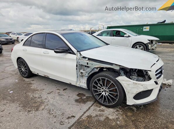 55SWF4JB2HU216346 2017 MERCEDES-BENZ C White Առջևի աջ