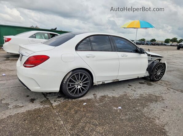 55SWF4JB2HU216346 2017 MERCEDES-BENZ C White Հետևի աջ