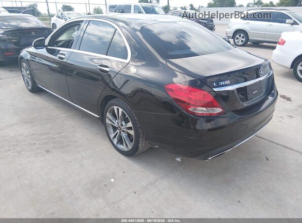 55SWF4JB2HU220459 2017 MERCEDES-BENZ C-CLASS Black Rear left