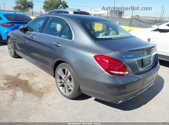 55SWF4JB2HU227637 2017 MERCEDES-BENZ C-CLASS Gray Tył lewy