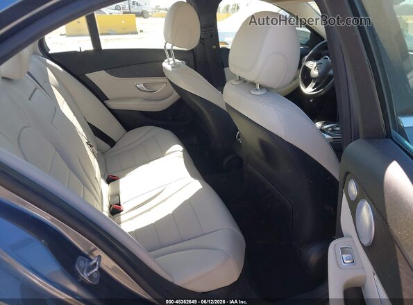 55SWF4JB2HU227637 2017 MERCEDES-BENZ C-CLASS Gray Widok naklejki z numerem VIN