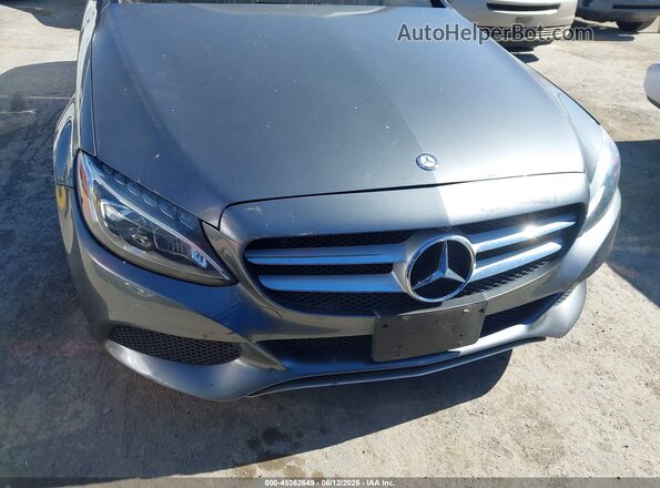 55SWF4JB2HU227637 2017 MERCEDES-BENZ C-CLASS Gray Widok z przodu