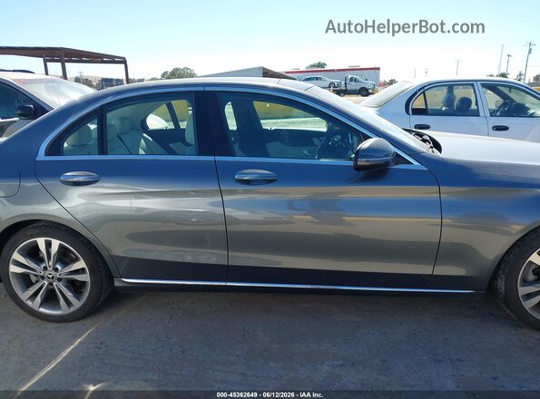 55SWF4JB2HU227637 2017 MERCEDES-BENZ C-CLASS Gray Widok wnętrza z tyłu